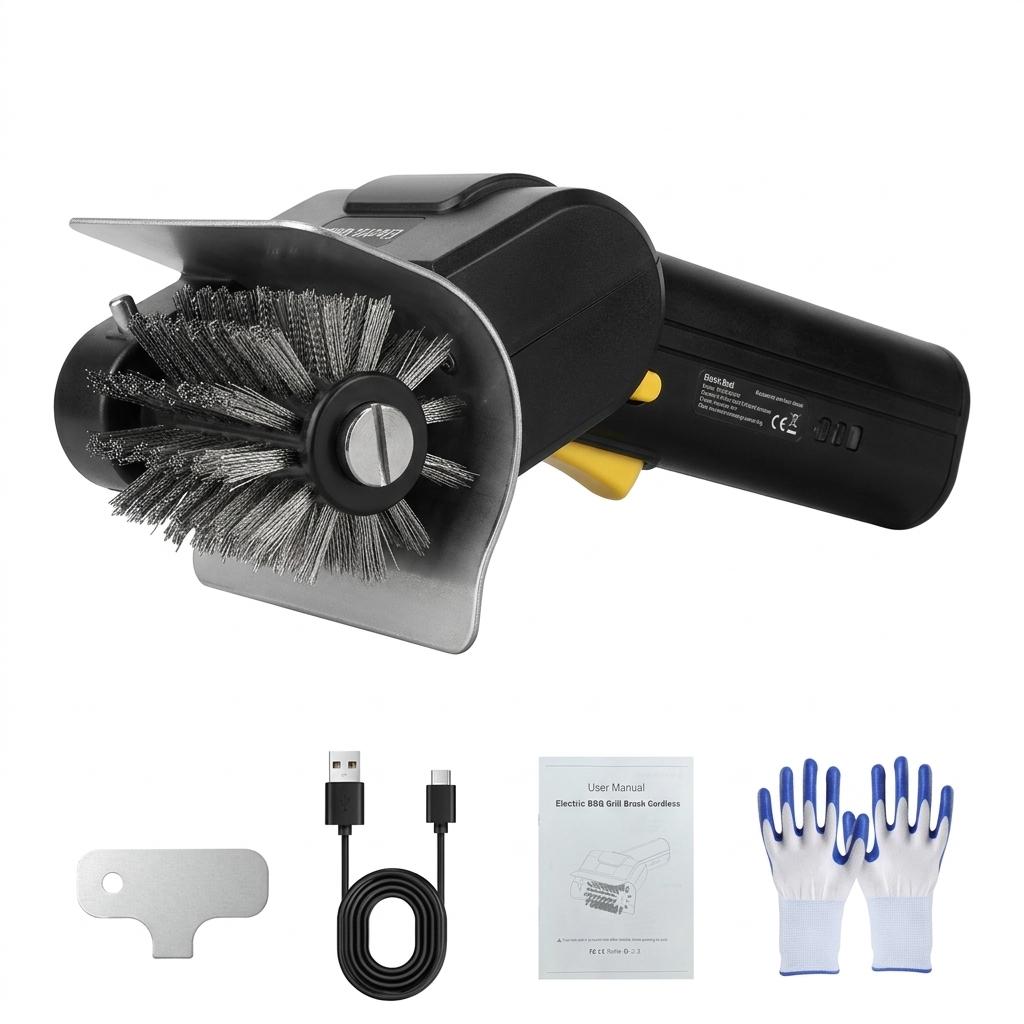 

Electric BBQ Cleaning Brush With Rechargeable Lithium Battery For Grill Racks