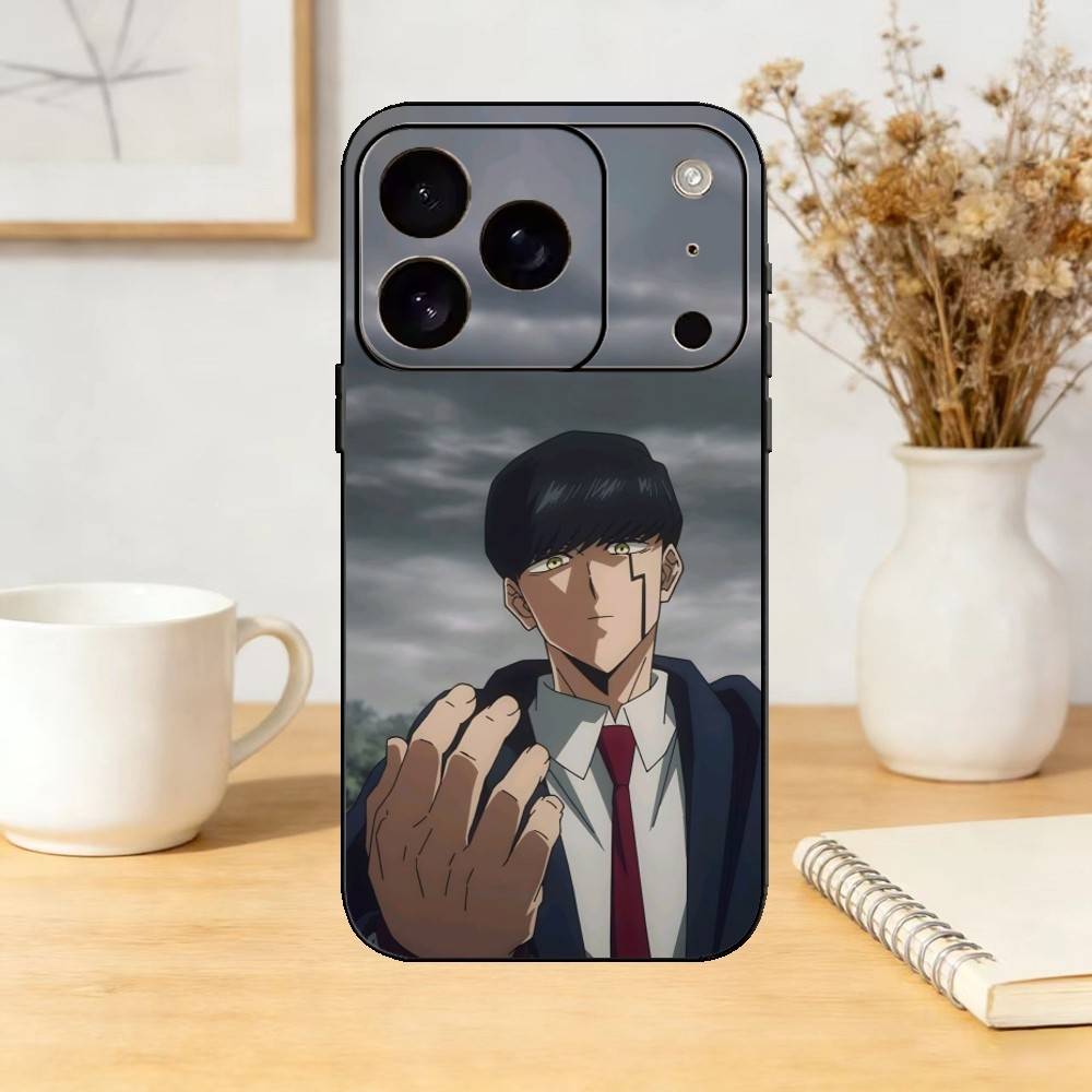 

Mashle Magic And Muscles Phone Case For iPhone 17,16,15,14,13,12,11 Plus,Pro Max,SE4Soft Silicone Black Cover iPhone15promax