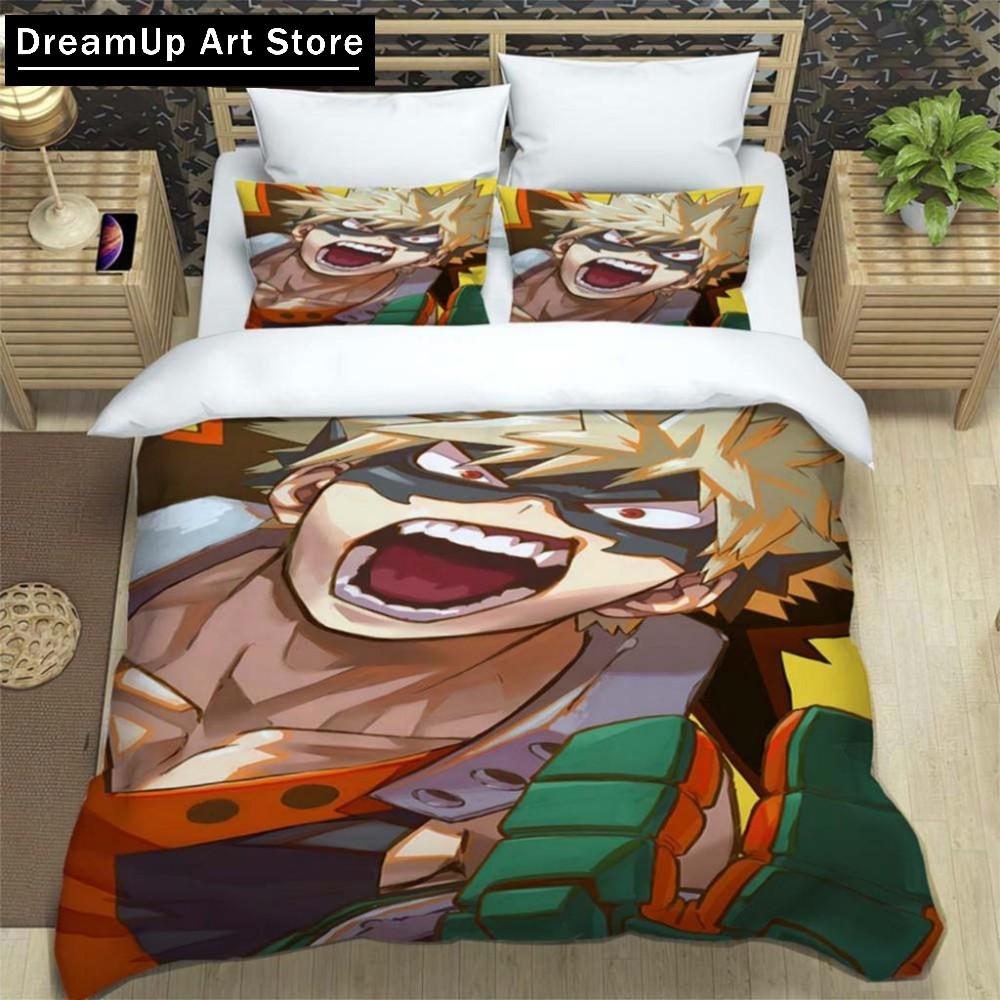 Anime My Hero Academia Cartoon Duvet Cover Bedding Set Bed Set Quilt Cover Twin Single Full Queen King Size Boys Adult