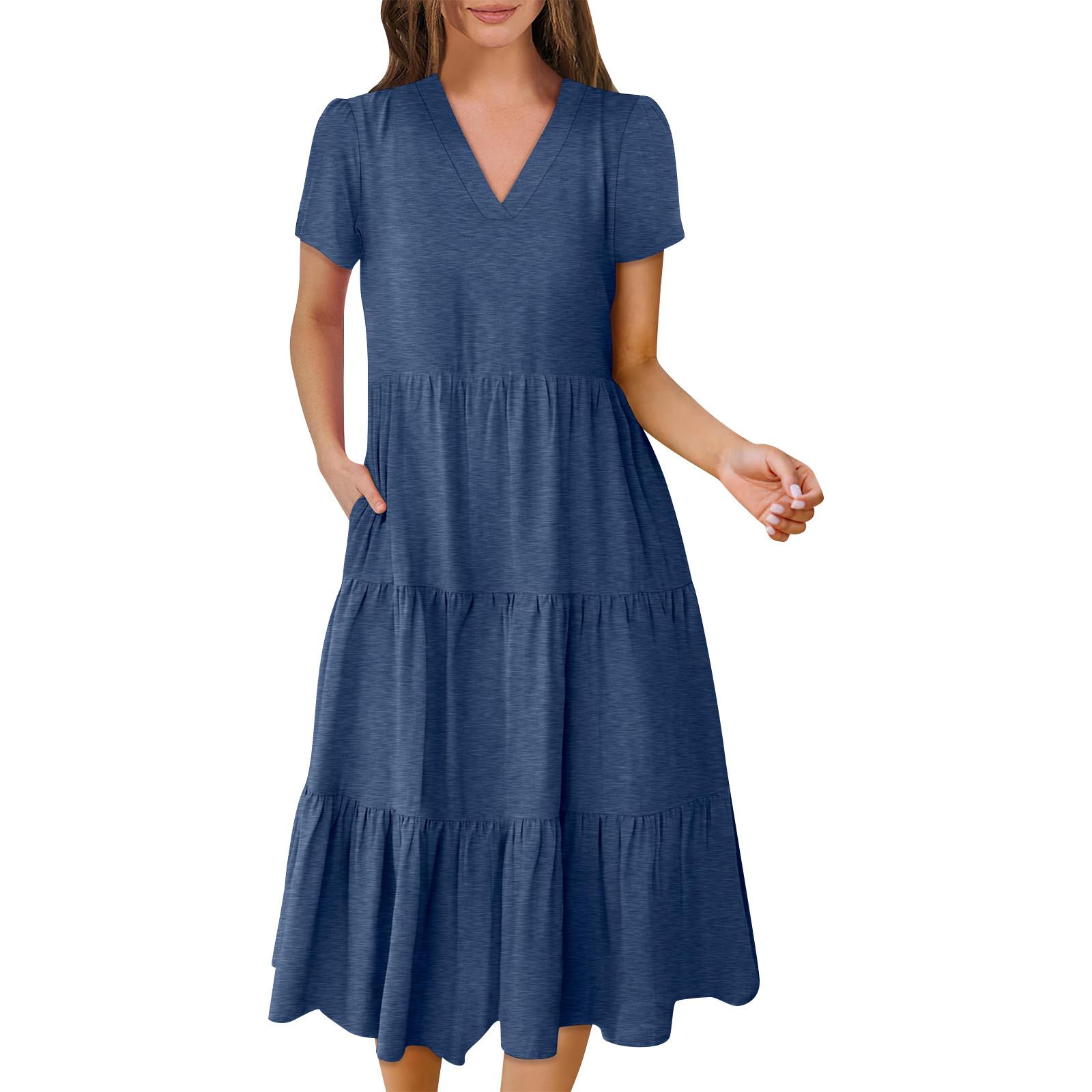 

Женские летние платья Свободные сарафаны Платье с карманами XL