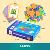 Wooden 3D Geometric Color Shape Jigsaw Puzzles Montessori Learning Brain Teaser Toys Creative Educational for Gifts