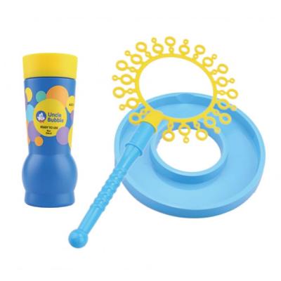 Uncle Bubble Fun [Fantasy Wand] with Special Bubble Solution for Big Bubbles. Produces Large Bubbles and Countless Small Bubbles At the Same Time. A