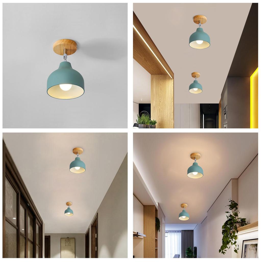 KY LEE Simple and Modern Wooden Ceiling Light Fixture Lighting Fixture for Living Indirect Nordic Adjustable Single Easy Installation - Room,