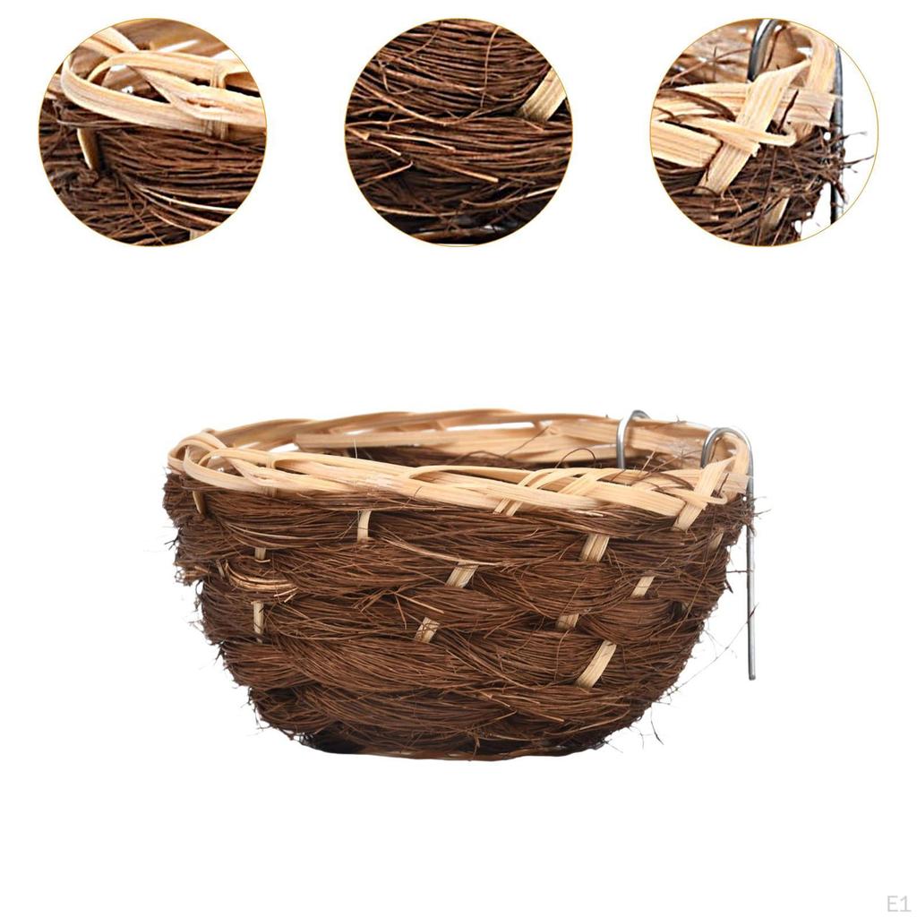 Bambus Gewebt Vogel Nest Haus Schlafplatz Gartenarbeit Geschenk Shelter Zucht Cave Hängen Hütte für