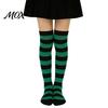 Comic-Ausstellung Outfit Accessoires Gestreifte Oberschenkelhohe Socken für Damen Mädchen, Über dem Knie Strümpfe, Mode Festlich Winter Strumpfwaren Weich Dehnbar
