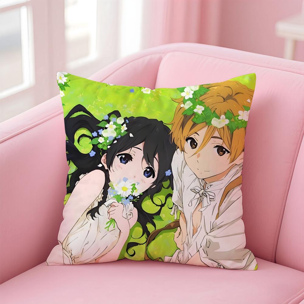 Anime T-Tamako M-Market Cushion Cover Home & Car Multi-Scene Pillow Cover - Reversible, Soft & Durable for Daily Use