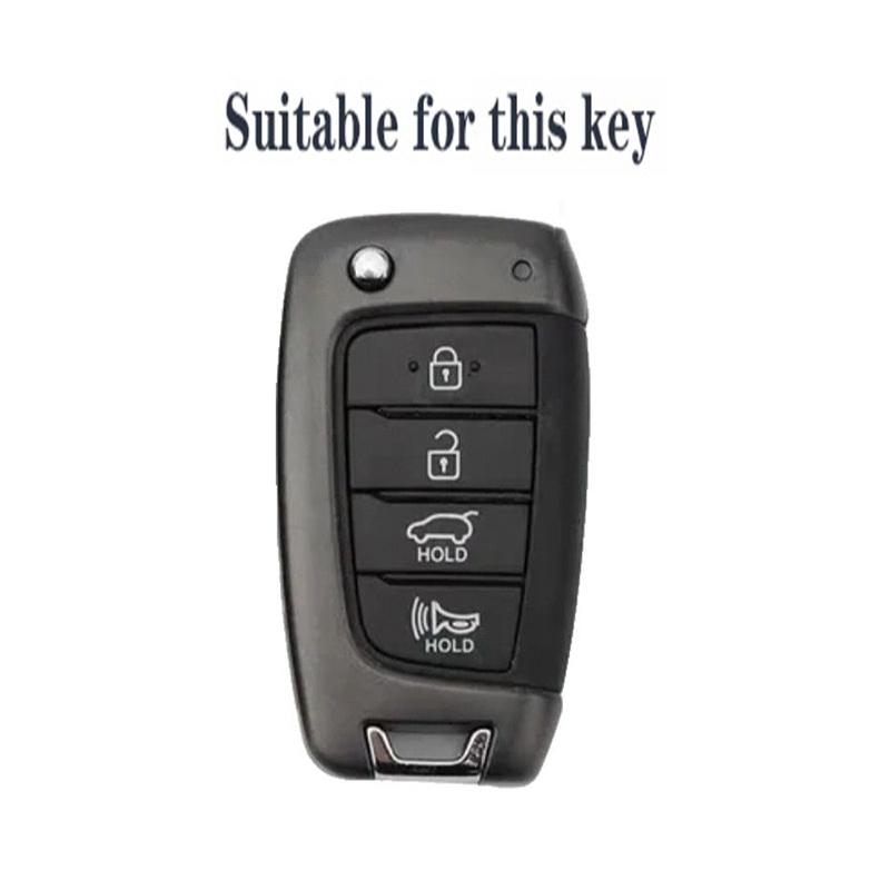 Silicone Car Remote Key Case Cover Fob For Hyundai Tucson Accent Solaris Elantra I30 I35 I40 Kona Celesta Sonata Creta