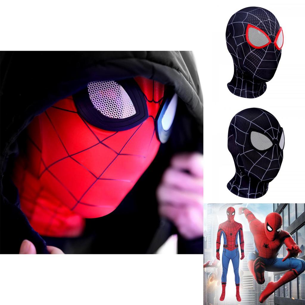 Marvel Spider-man Head Mask Adult Cosplay Costume Accessory Lightweight Comfortable