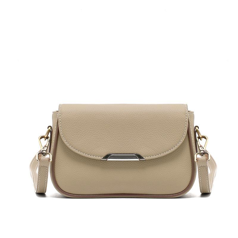 Damenledertasche Damen Umhängetasche neue Retro Pendler Schultertasche vielseitige kleine quadratische Tasche