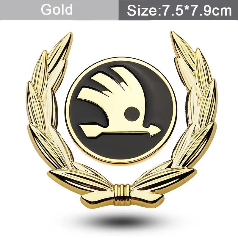 CGS1 Car Window Side Sticker for Skoda Logo Fabia 2 Octavia 2 A7 Tour RS Rapid Kodiaq Superb Felicia Fender Trunk Emblem Accessories