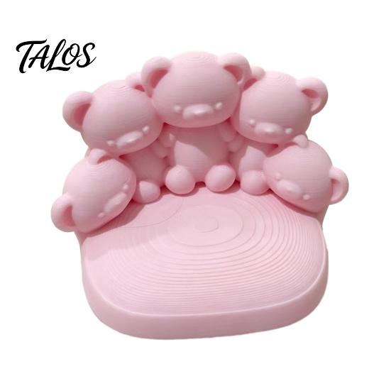 Creative Cell Phone Stand Five Little Bears Hugging Stand, 3D Printed Cute Gift for Friends Figurine Ornament, Decorative Sculpture Home Office