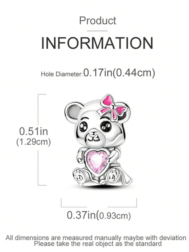 Copper Colors Cute Animals Pandas Elephantsbeads Charm Pendant For Original Bracelet For Women Diy Jewelry Love Gift