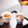 MULTIPOTENT Mutton-Fat Jade Style Green Lotus Hand-Painted Tea Cups (Set of 2)