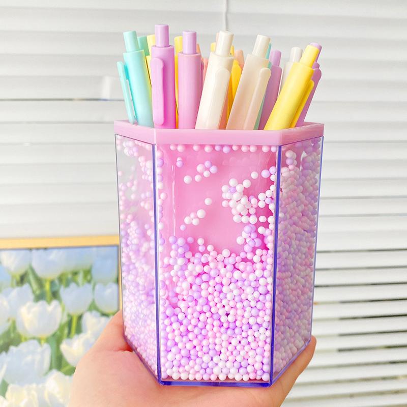 Kreativer Schaumstoff Stifthalter Mäppchen Schreibtisch Schreibwaren Organizer Make-up Pinsel Aufbewahrungsbehälter Acryl Stil Ornamente Dekoration