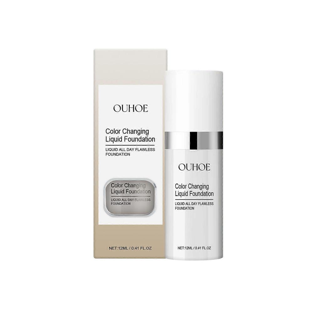 Thermochromic Liquid Foundation Brightens, Conceals Naturally, and Covers Light Makeup Evenly. Liquid Foundation for a Clear and Moisturizing less