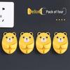 Bear Design Adhesive Hooks for Plugs & Cords