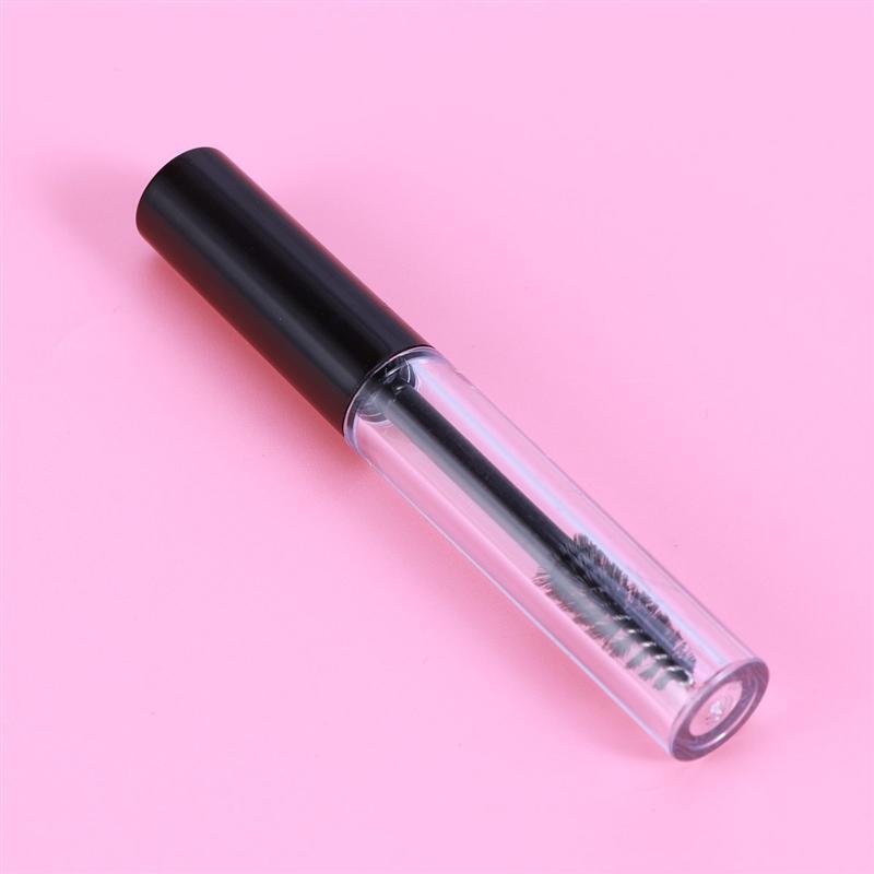 1.5ML Plastic Clear Empty Mascara Tube Vial Container with Black Cap for Eyelash Growth Mascara