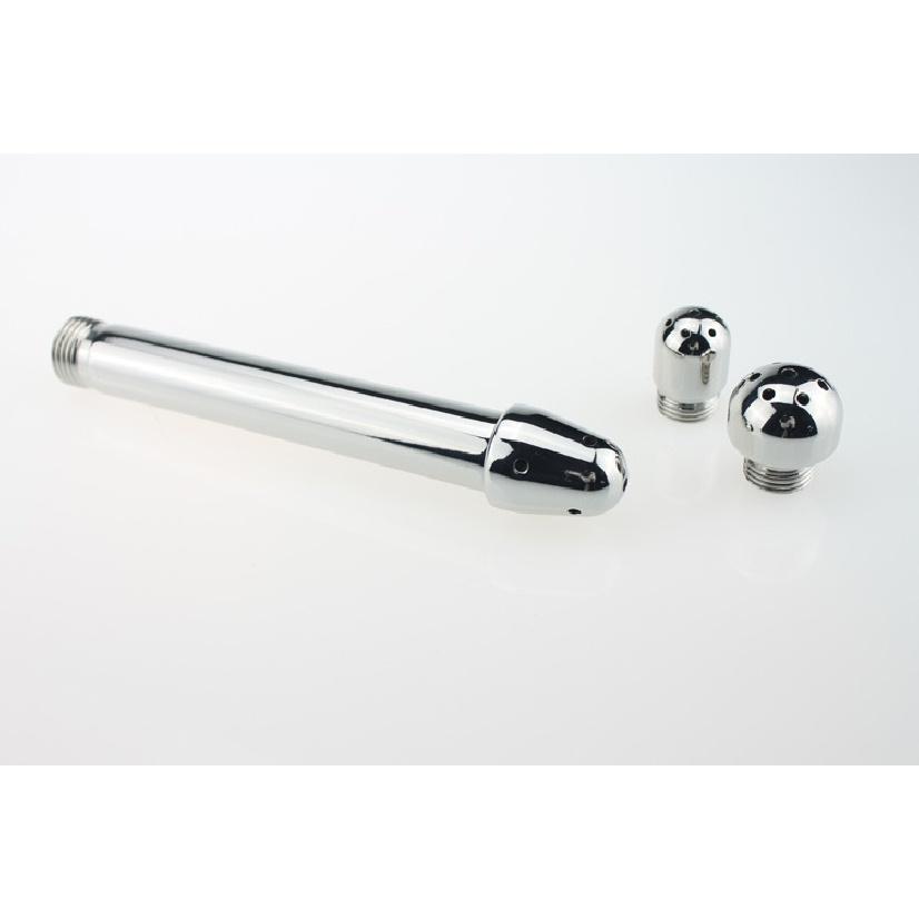 Vagina-Anus-Dreikopf-Spülung aus Aluminiumlegierung, Klistierzubehör, Analsex-Reinigungswerkzeug, Bidet für Erwachsene, Analplug, exotisches Spielzeug