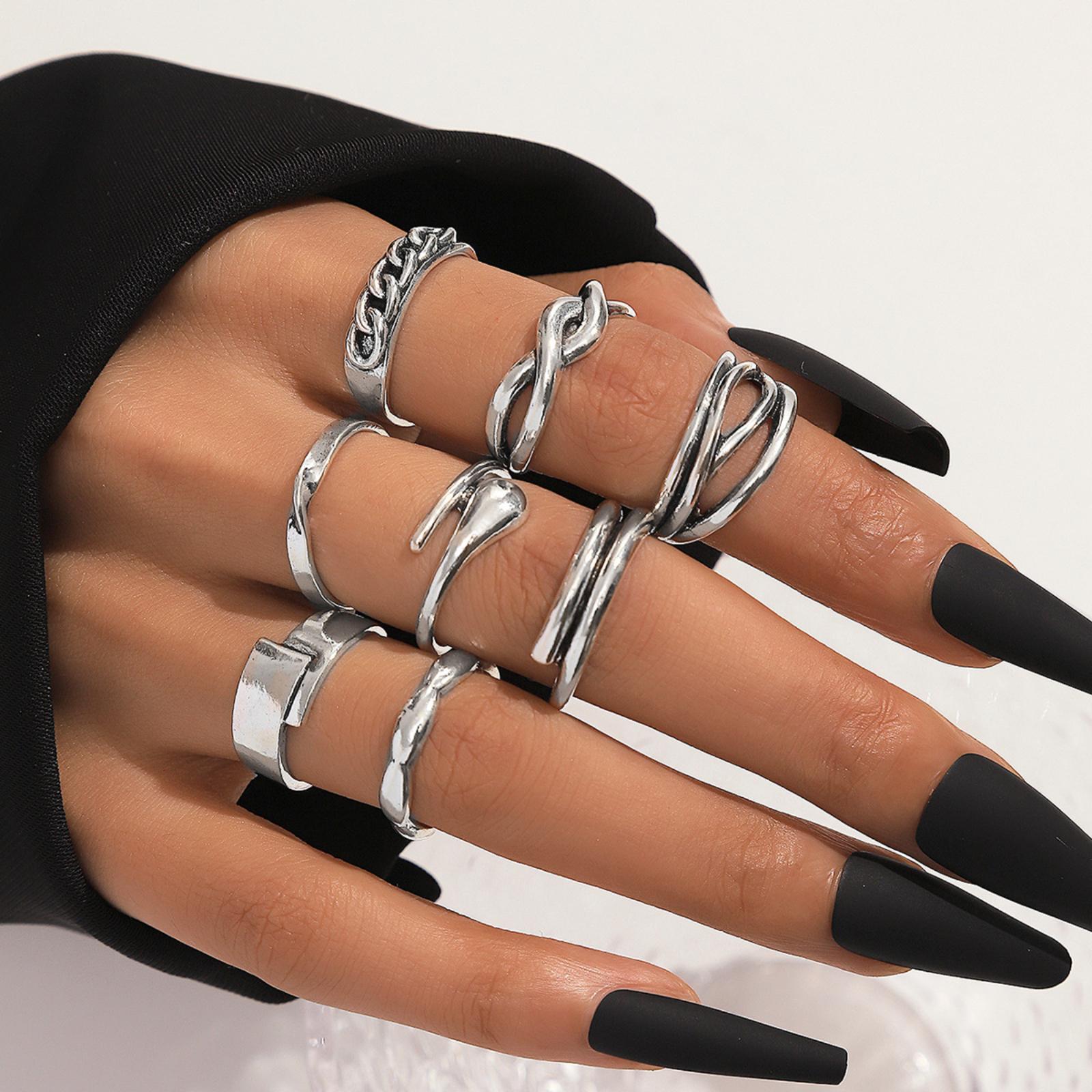 

Уникальное модное кольцо для указательного пальца: дизайн One Size красный