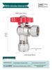 All-Copper Valve Manifold: Three-Way Union, Male/Female Thread Ball Valve for Underfloor Heating and Wall-Hung Boilers