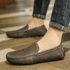 Summer Leather Moccasins Breathable Loafers Men Flats Slip On Male Driving Shoes Mocassim Masculino Hollow Out Men Casual Shoes