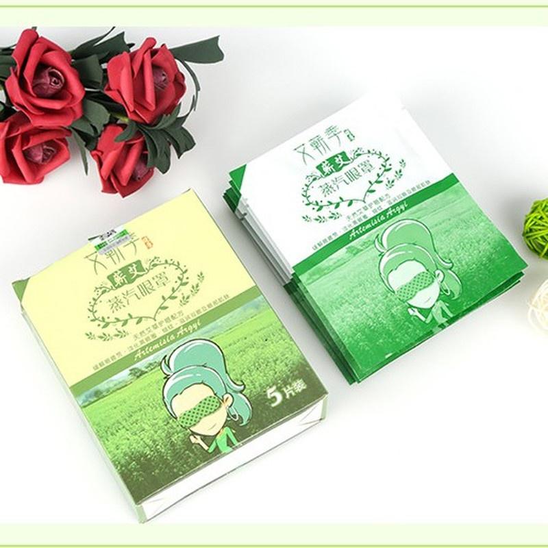 5 Stück/Box Dampf-Augenmaske Selbsterwärmend Warme Kompresse Dampf-Augenmaske Lindert Müdigkeit Augenentspannung Spa Besserer Schlaf Reise Heimzubehör