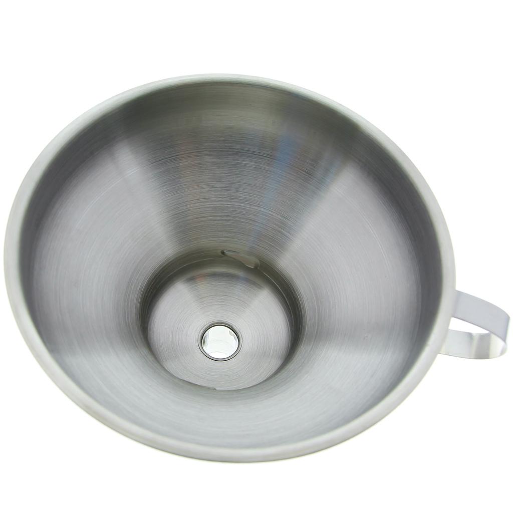 Steel Kitchen Funnel For Jars And Bottles + Strainer