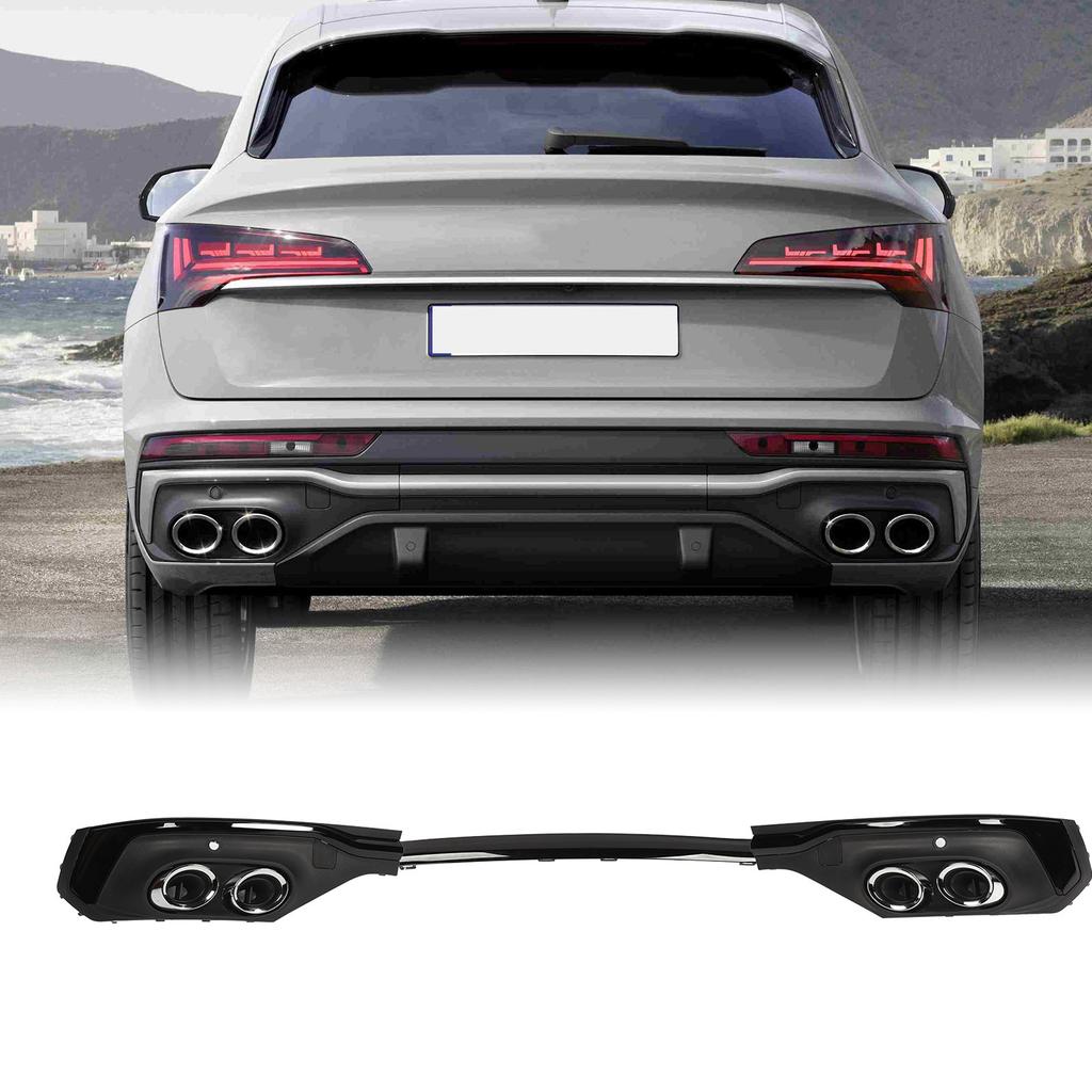 Zadní nárazník Výfuková trubka Difuzor Lišta Lesklý černý Lip spoiler pro S Sportback 2021 a novější