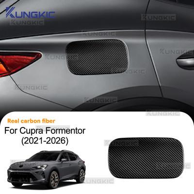 Real Dry Hard Carbon Fiber Fuel Tank Cap Cover For CUPRA Formentor 2021 2022 2023 2024 2025 2026 LHD RHD Car Accessories