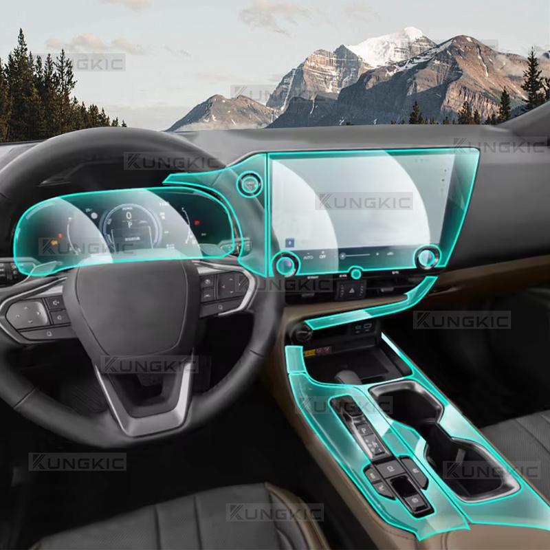 For LEXUS NX -2025 2024 Anti-scratch Car Interior Transparent TPU Film Center Console Dashboard Navigation Protector Sticker