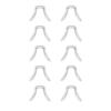 Clear Silicone Nose Pad 10 Pieces Anti Slip Cushions for Secure Glasses Fit No Pressure