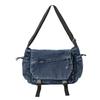 2026 Hot Sale Large Capacity Denim Zipper Solid Color Sweet Crossbody Bags Sweet Commute Simple Versatile Ladies Shoulder Bags
