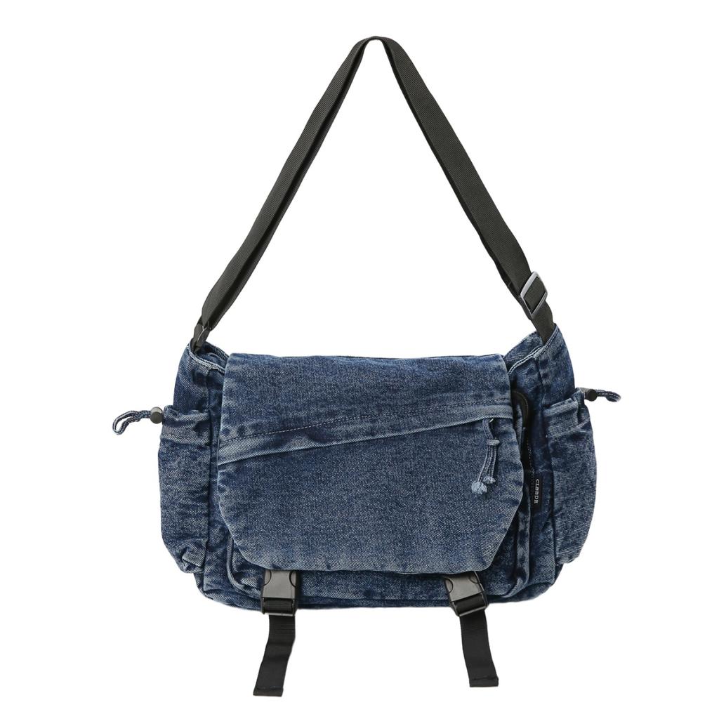 2026 Hot Sale Large Capacity Denim Zipper Solid Color Sweet Crossbody Bags Sweet Commute Simple Versatile Ladies Shoulder Bags