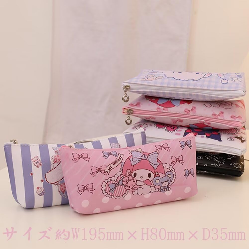 Cute Sanrio Cinnamoroll Pencil Large Simple Suitable for Kids and and High School Stylish x 8 x Size C Case, Capacity, Design, Adults, Elementary,