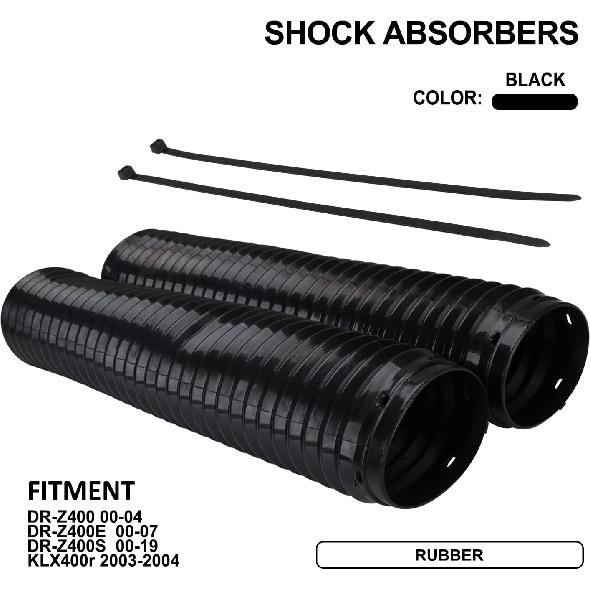 

Motorcycle Fork Cover Boots Front Shock Guard For DRZ400 2000-2004, DRZ400E 2000-2007, DRZ400S 2000-2019, KLX400R 2003-2004 Dirt Bikes