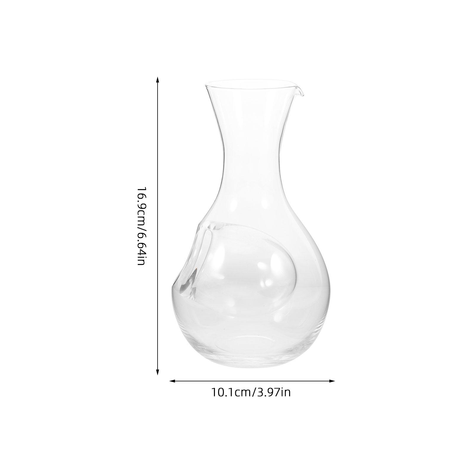 

400ml Glass Transparent Cold Sake Decanter Wine Serving Carafe Glass Ice Cavity Liquor Dispenser Beverage Holder Dispenser прозорий