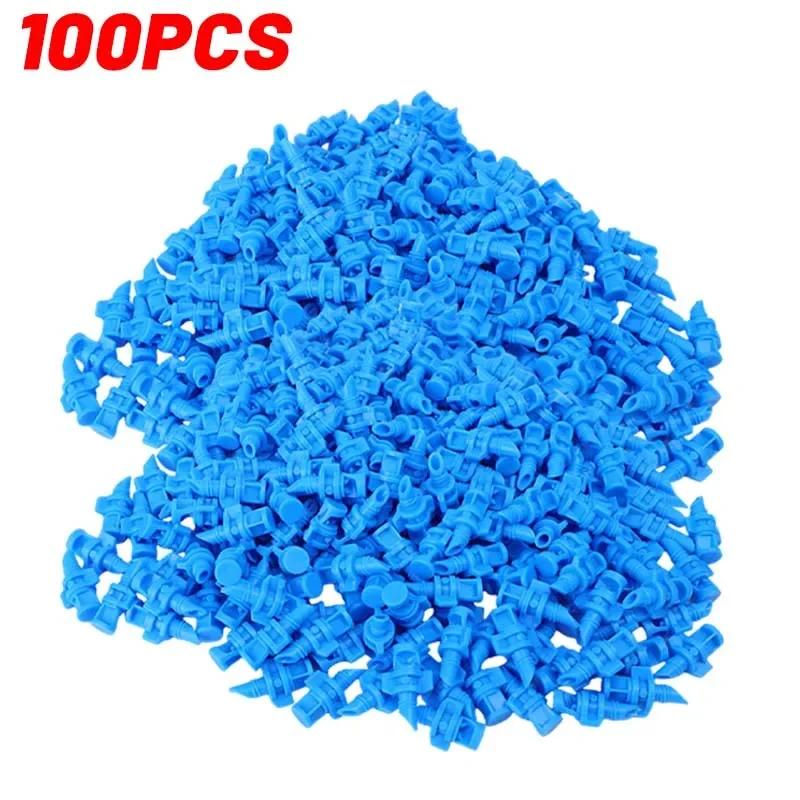 100pcs Micro Atomizing Garden Sprinkler Nozzle 90 180 360 Degree Refraction Micro Water Spray Misting Nozzle Garden Irrigation
