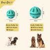 PawsOnly Balle Distributeur de Friandises pour Chien, Jouet Puzzle Interactif en Caoutchouc Naturel pour Petits Chiens, Jouet à Mâcher 6cm pour le Nettoyage des Dents et la Stimulation Mentale, Bleu