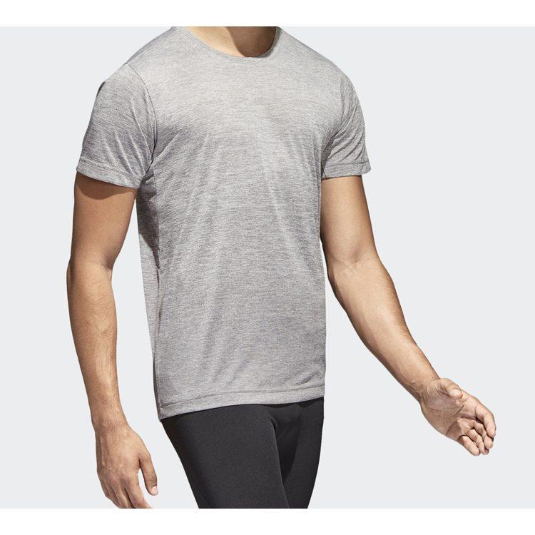 adidas T Shirts Men's Shade 3 Gray Crew Neck Moderate Straight Fit CW3443