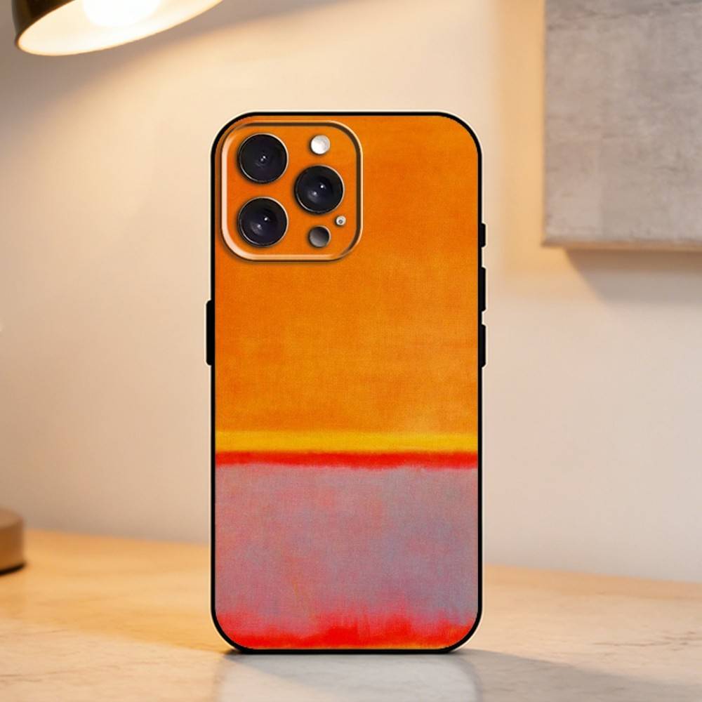 M-Mark Rothko A-Art    Phone Case For iPhone 17,16,15,14,13,12,11 Plus,Pro Max,XS,Soft Silicone Black Cover
