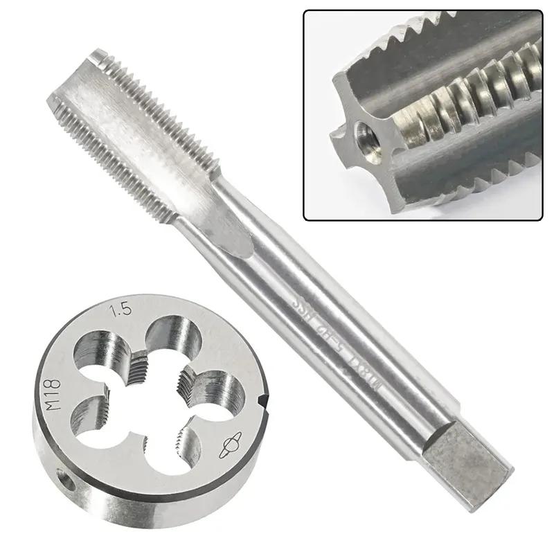 For Processing Aluminum Metric Round Die Metric Tap Thread Repair Alloy Tool Steel M18x1.5mm Tap Metric Thread