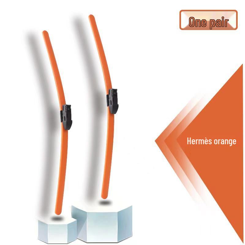 Colorful, Universal, Bone-Free Front Wiper Blade with Rubber Strip for Car Windshields