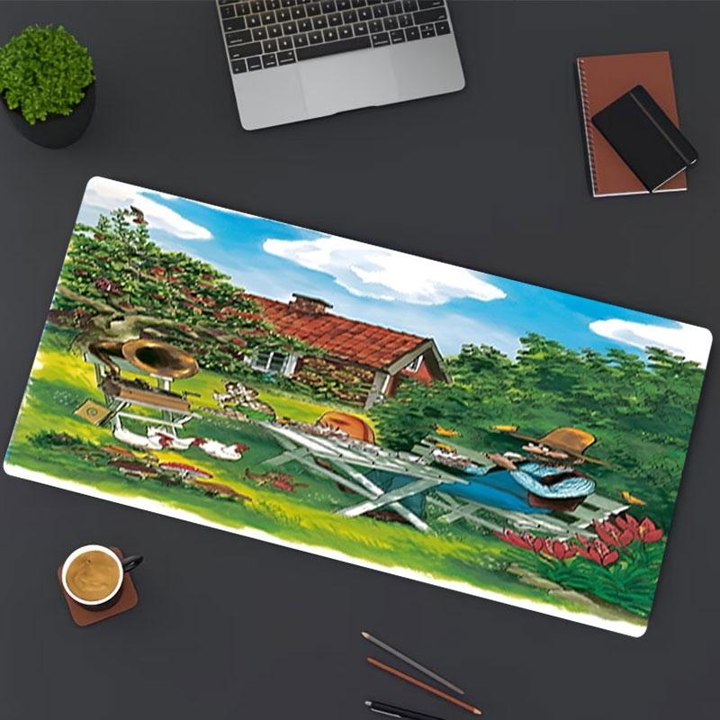 Pettersson und Findus Print Mouse Pad, for Keyboard Pad Laptop PC Mat for Office Home Use, Desk Decor, Perfect Birthday Gift for Gamers