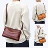 WEIXIER Męska skórzana torba na ramię typu crossbody, wodoodporna torba kurierska, aktówka, torba podróżna, torba casualowa