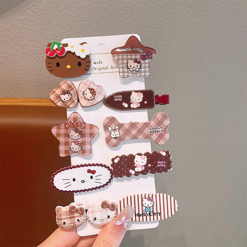 Adorable Kitty Hair Clip for Kids - Cartoon Bangs Hairpin for Girls, Babies & Festive Chinese New Year Ornaments