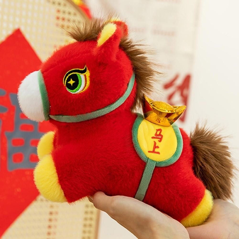 Good Luck Horse Plush Doll Cute Zodiac Pony Figurine Plush Toys Stuffed Horse Toy  Year of Horse