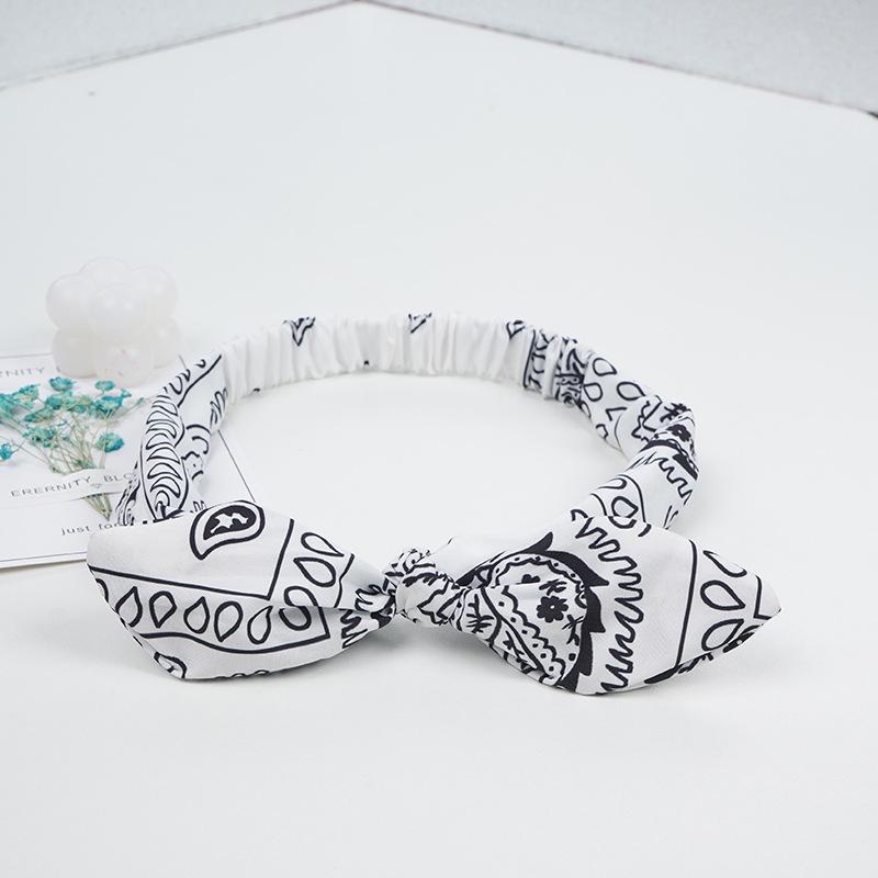 Fresh & Sweet Bunny Ear Knotted Elastic Headband - Hair Accessories