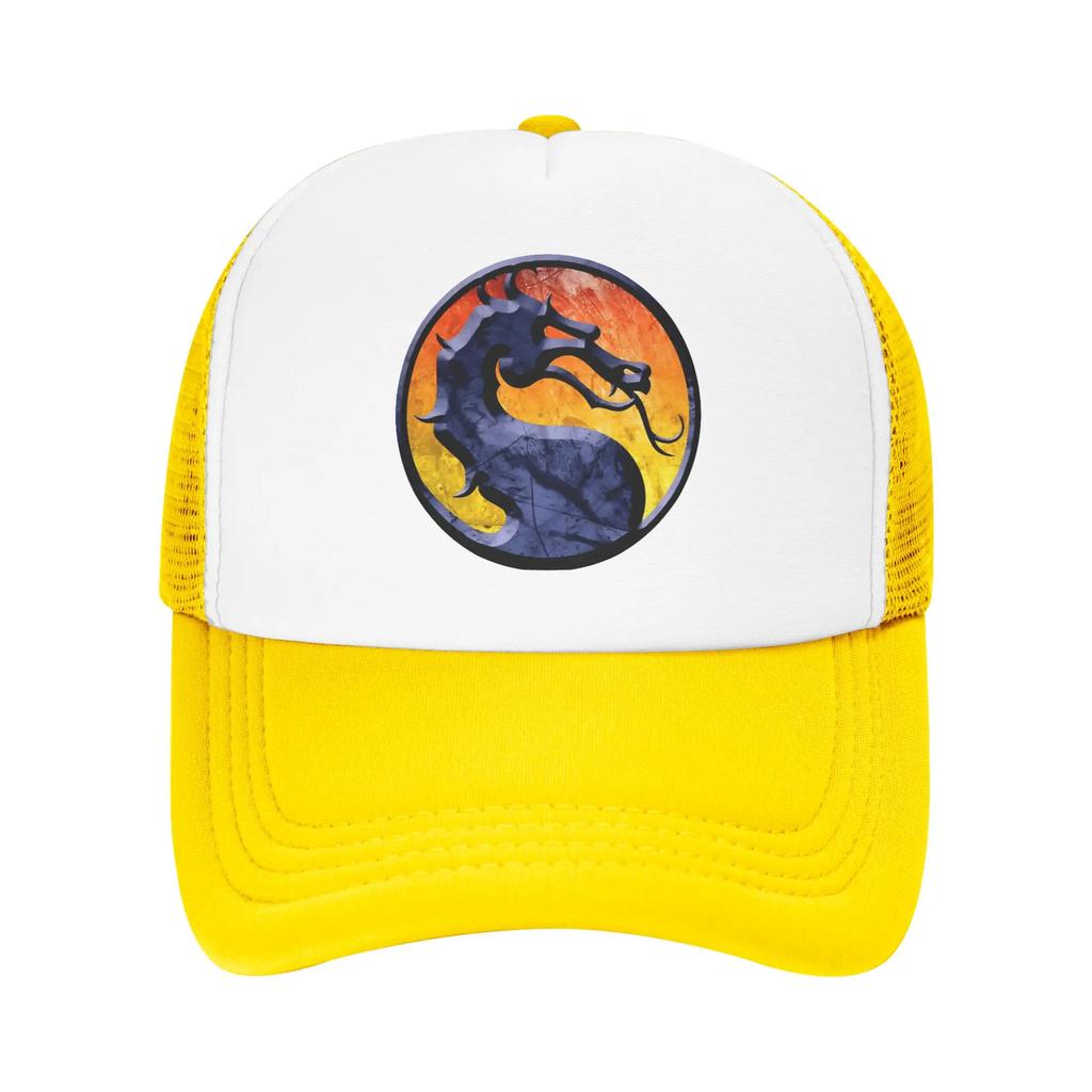 Mortal Kombat Movie Accessories Mesh Trucker Hat Summer Cooling Meshback Baseball Cap Leisure Adjustbale