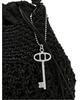 Athe Vanessabruno Black Metal Knitting Shoulder Bag M Aaba6E811Bk