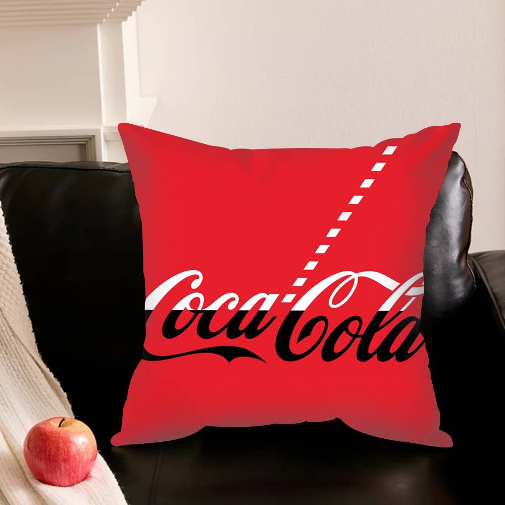 C-Coca C-Cola V-Vintage L-Logo Various Sizes Square Pillowcase For Car Home Bedchamber Decor
